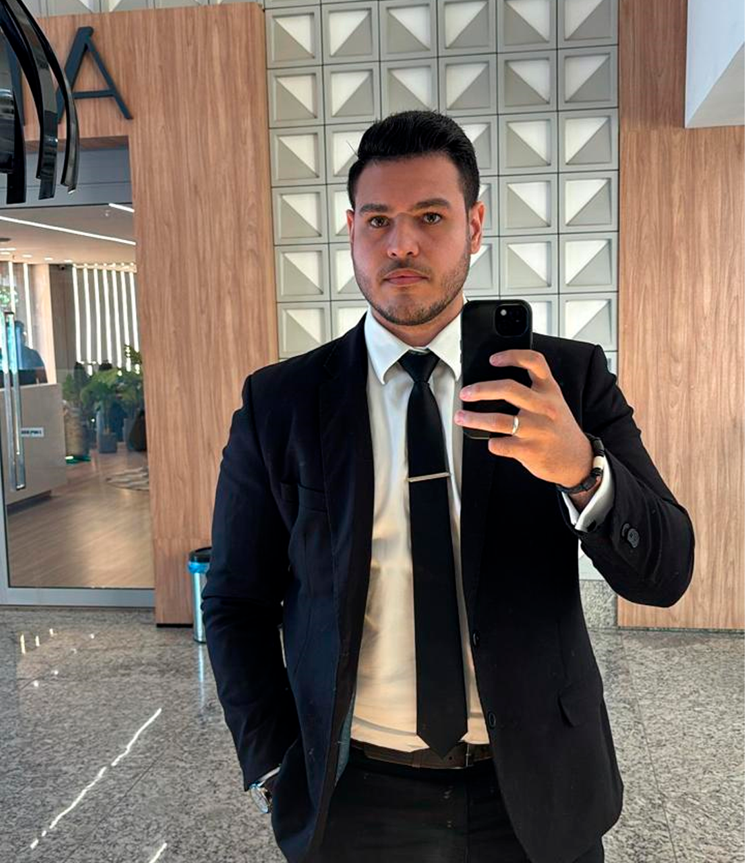 Antes - Selfie comum com celular