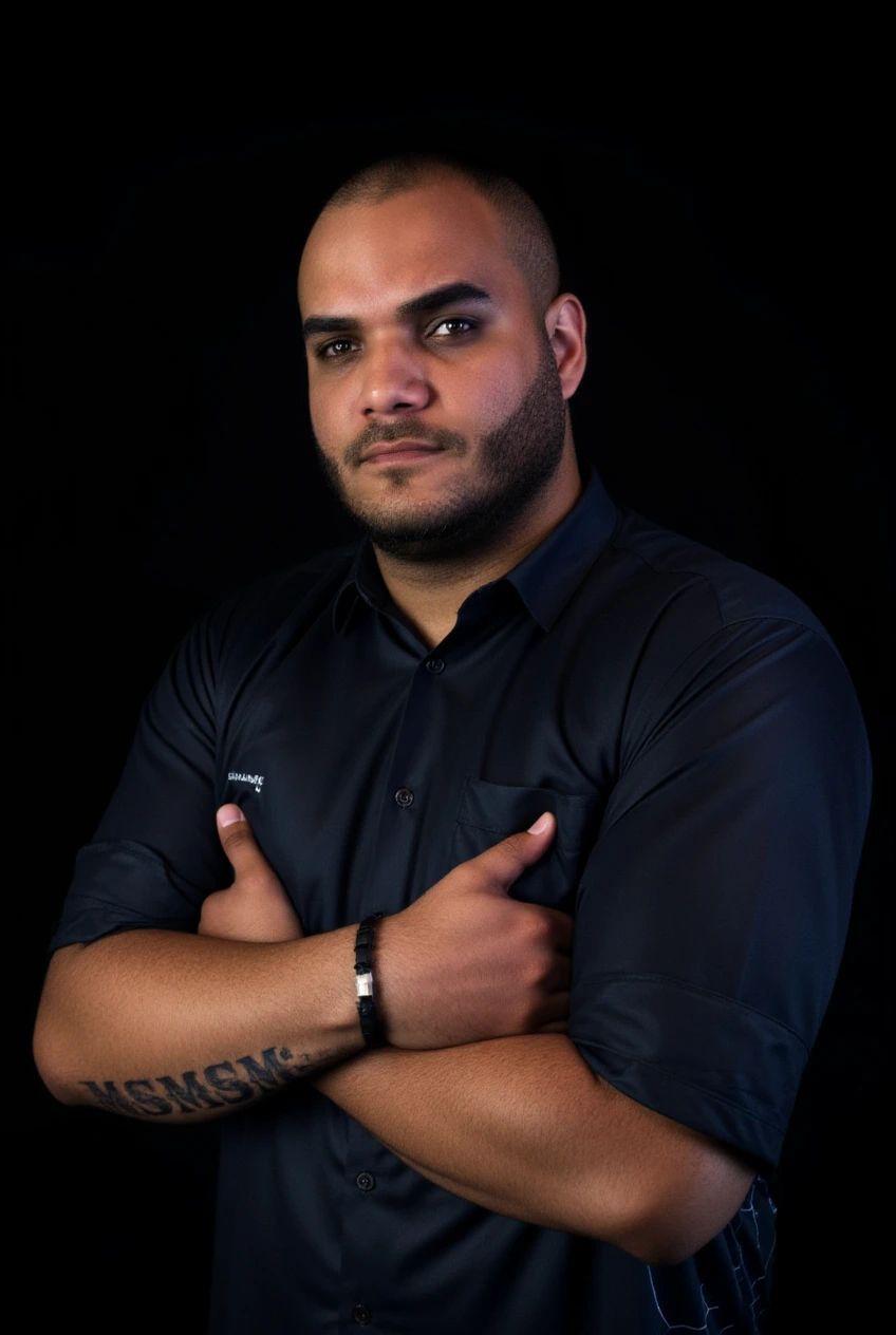 Depois - Foto profissional com camisa azul escura